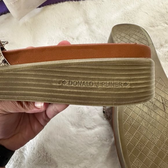 Donald J. Pliner Women's Snake Print Sandals - Picture 5 of 5